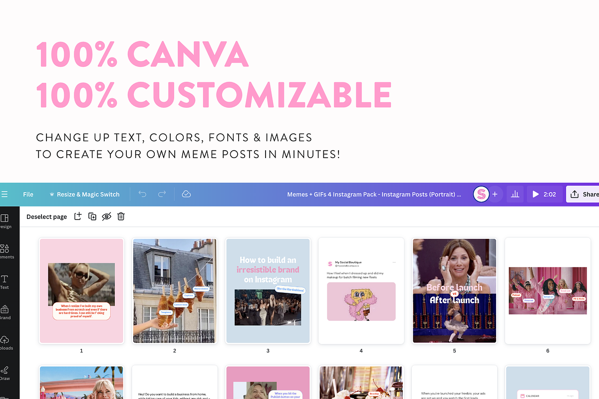 Instagram Memes & Gifs Posts Pack 4, a Social Media Template by My Social Boutique (Photo 6 of 7)