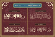 Slanfield, a Serif Font by Burntilldead (Thumbnail 4 of 11)