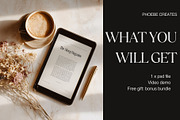 E-Reader / Kindle Mockup PSD – 6x9, a Mockup by PhoebeCreates (Thumbnail 2 of 4)