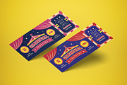 Carnival Ticket, a Card Template by graphicook (Thumbnail 1 of 3)