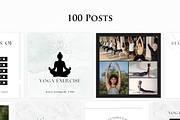 Yoga Templates Instagram in Canva, a Social Media Template by VeliusCreativeStudio (Thumbnail 3 of 9)