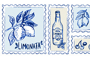 Amalfi lemon postage stamp, a Food Illustration by Zimages (Thumbnail 3 of 3)