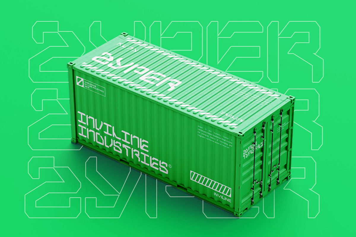 Zyper - Futuristic Display Font, a Font by Inviline.co (Photo 5 of 7)