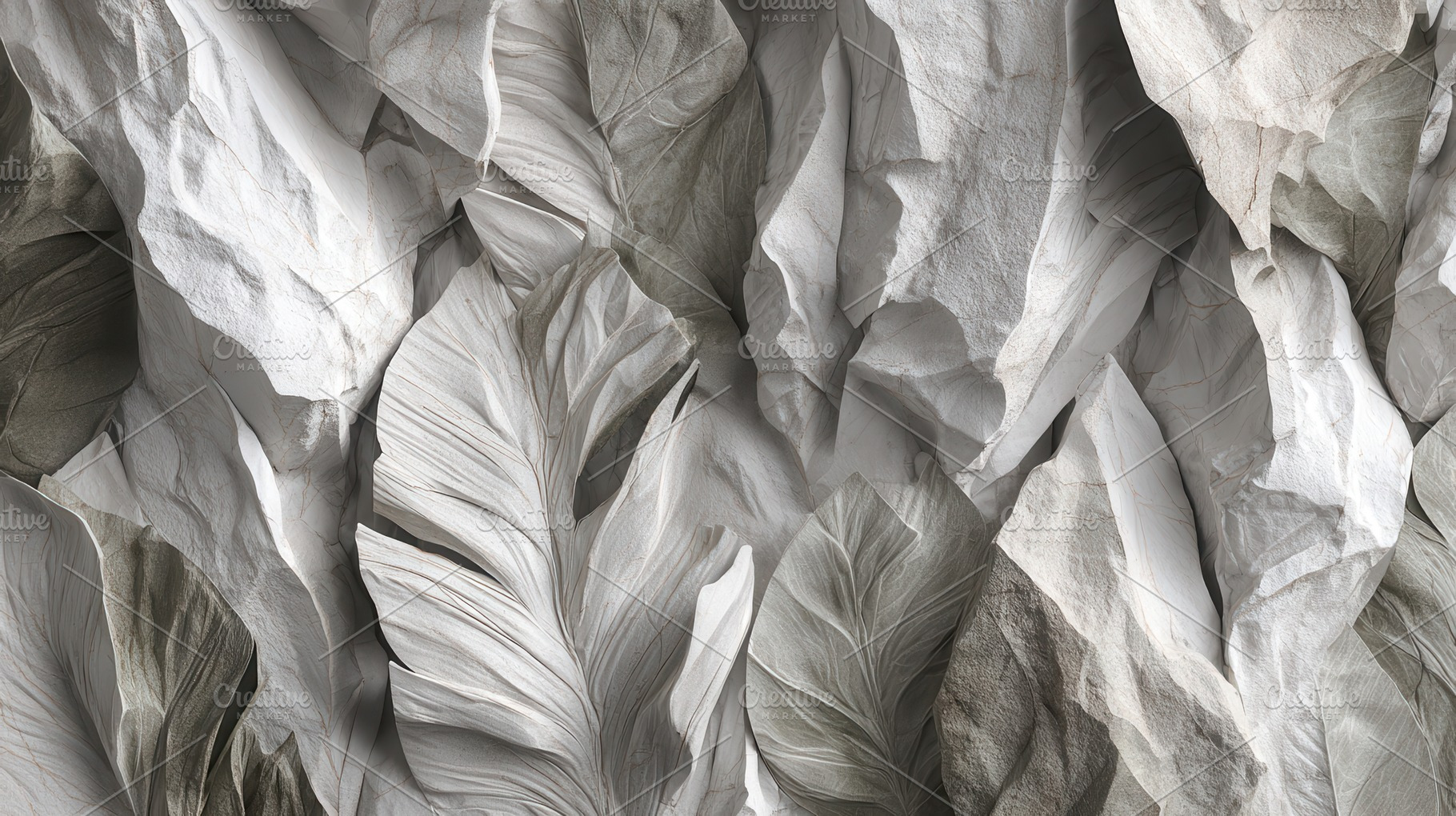 Leaves arranged in a textured patter, a Photo by Pavel_design