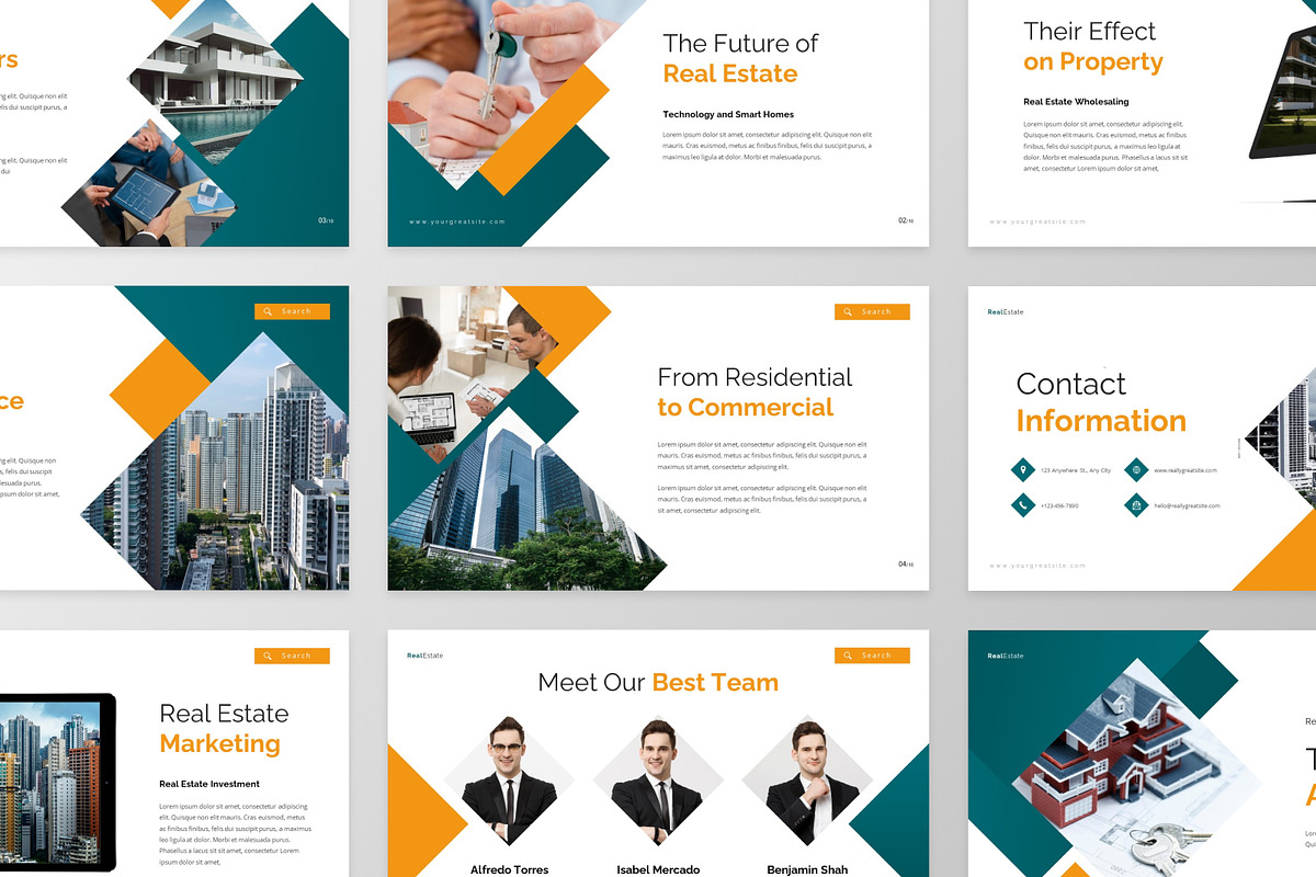 Real Estate Google Slide Template, a Presentation Template by MtvtdArt (Photo 4 of 6)