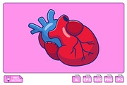 Heart Cartoon Vector Icons, a Person Illustration by Artstorystudio (Thumbnail 1 of 3)