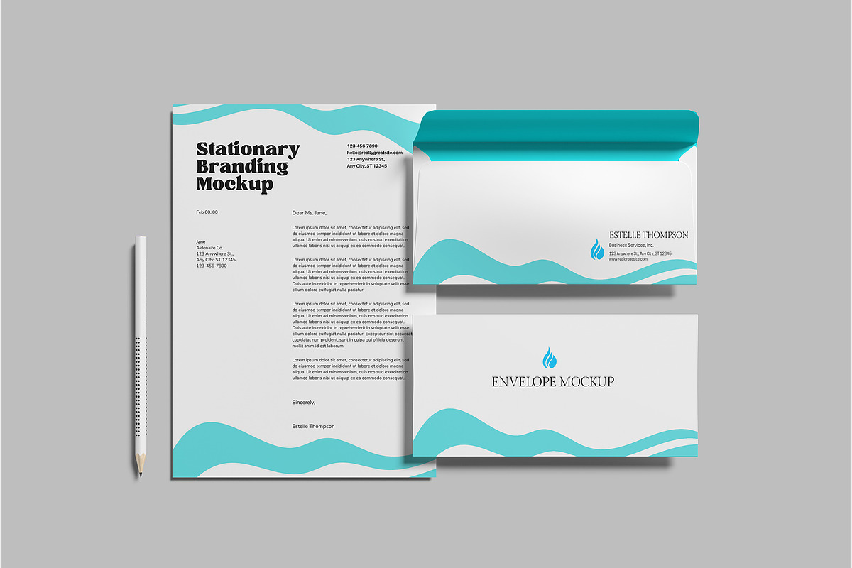 Stationery Branding Mockup, a Product Mockup by Bangdastudio (Photo 3 of 11)