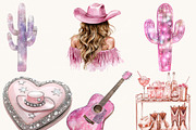 Pink Disco Cowgirl Clipart, a Person Illustration by Design Scotch (Thumbnail 6 of 9)