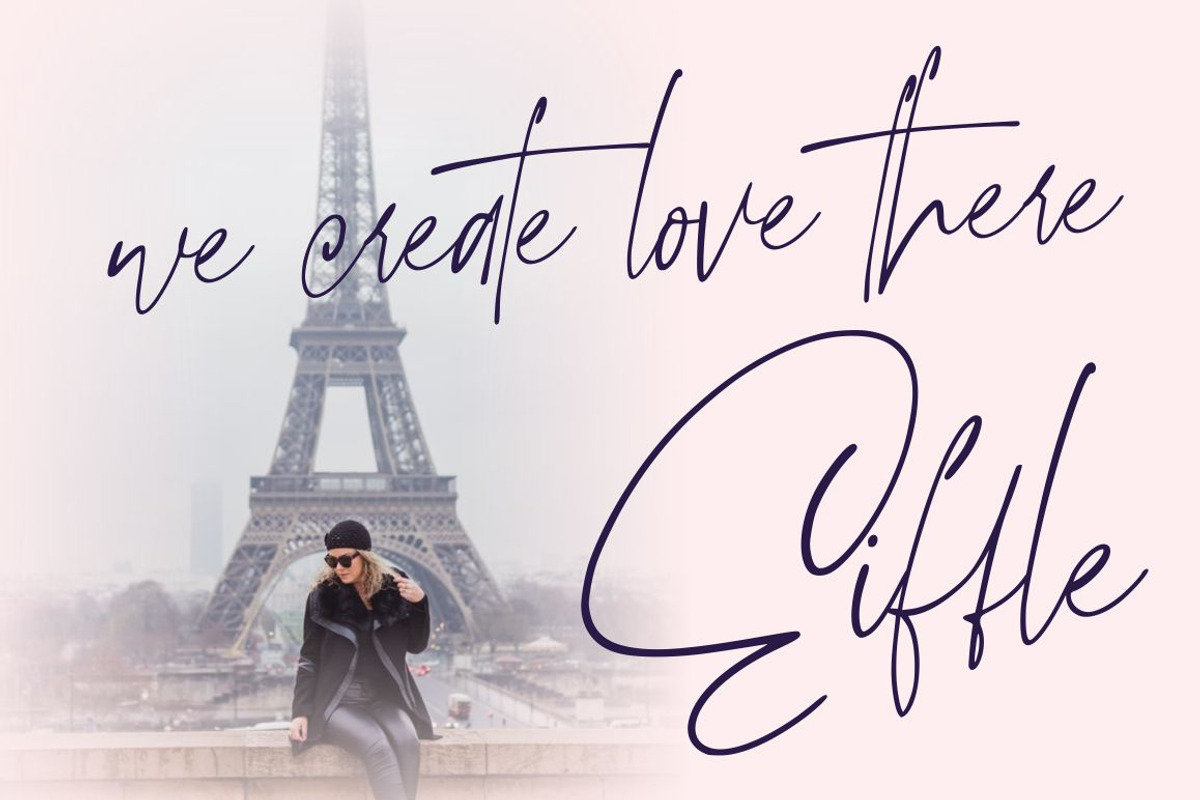 Emilliya // Luxury Signature Font preview 6