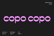 Copo Copo – Reversed Contrast, a Sans Serif Font by Casloop Studio (Thumbnail 1 of 10)