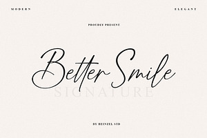 Better Smile Signature Font