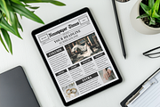 Vintage Newspaper Template, a Magazine Template by ZoloDesignHub (Thumbnail 5 of 8)