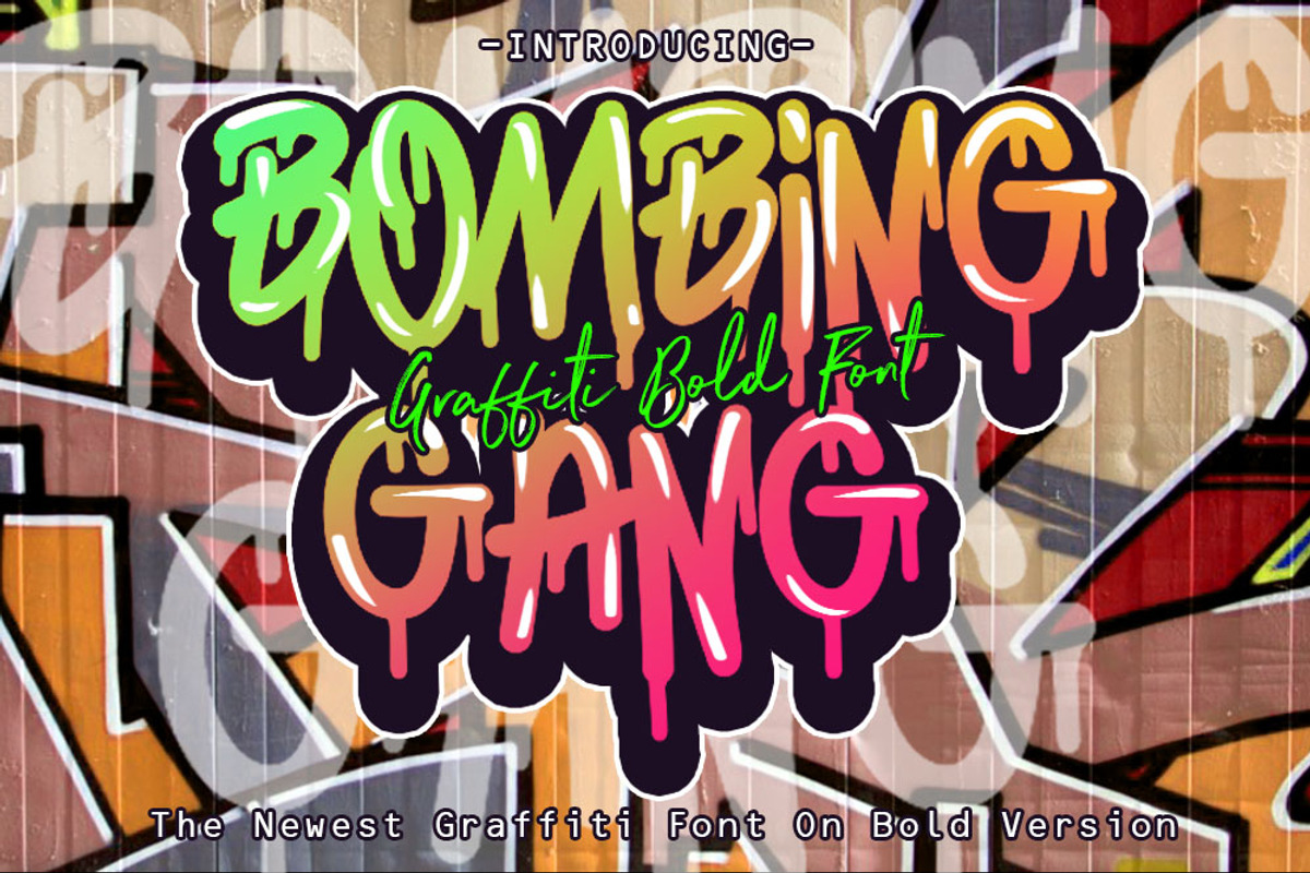 BOMBING GANG GRAFFITI BOLD FONT