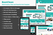 BootClean - Business Template, a Bootstrap Template by Sunflower Theme (Thumbnail 1 of 2)