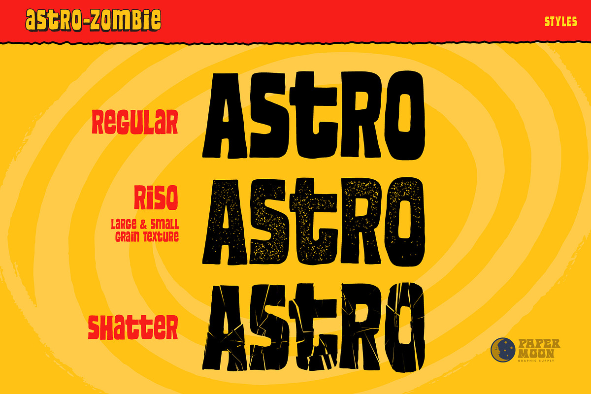 PM Astro-Zombie Design Collection, a Handwritten Font by Paper Moon Graphic Supply (Photo 2 of 13)