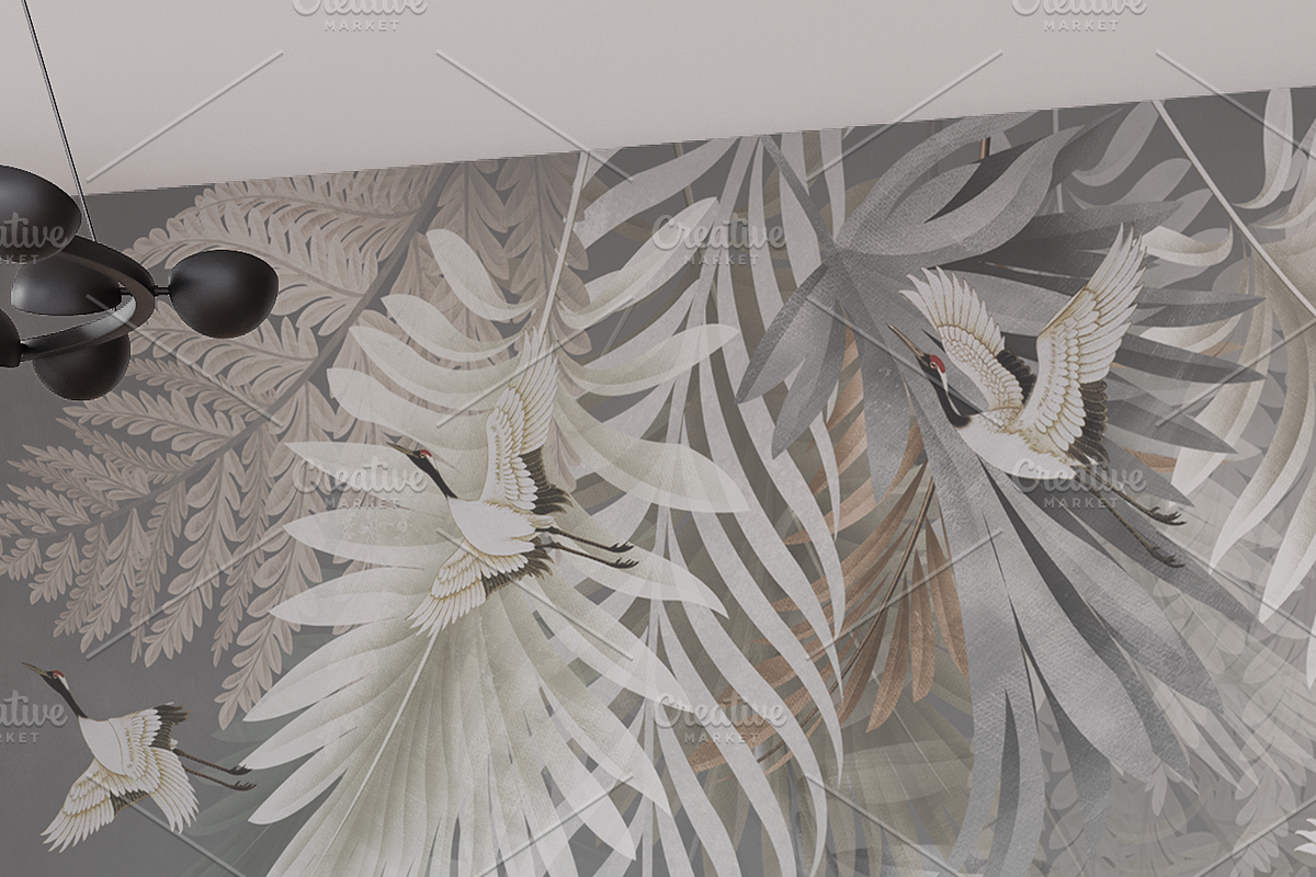 Wallpaper mockup Living room scene, a Household Mockup by Hunny Badger (Photo 2 of 7)