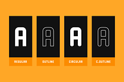Hurdle - Futuristic Family (58 Font), a Sans Serif Font by alpercakici (Thumbnail 4 of 15)