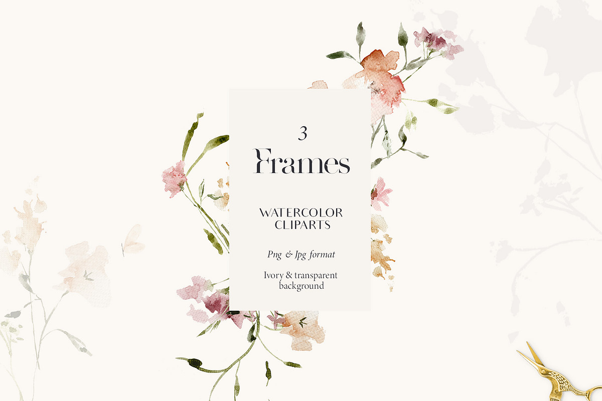 Subtle delicate peach & pink flowers, a Decorative Illustration by Grace Noboa Illustrations (Photo 9 of 10)