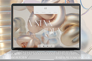 CHROMIUM - 3D Shapes Backgrounds, a Background Graphic by SCHÉRI (Thumbnail 6 of 16)