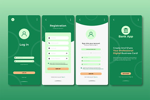Mobile Banking Interface UI Design, an UI Kit Template by CreativeShaper