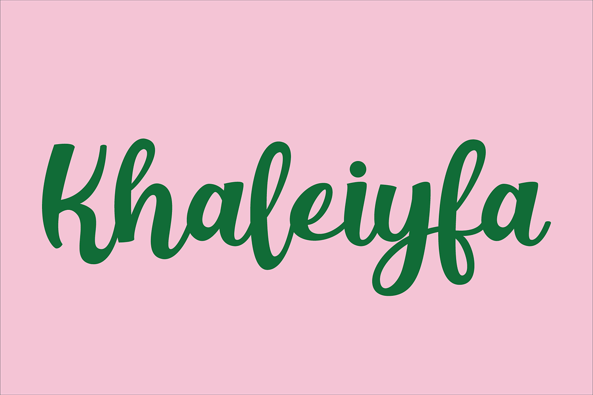 Khaleiyfa, a Handwritten Font by Design House (Photo 1 of 3)