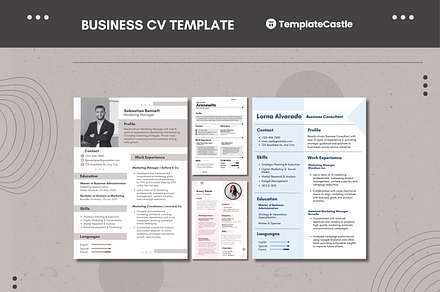 Business Curriculum Vitae Templates