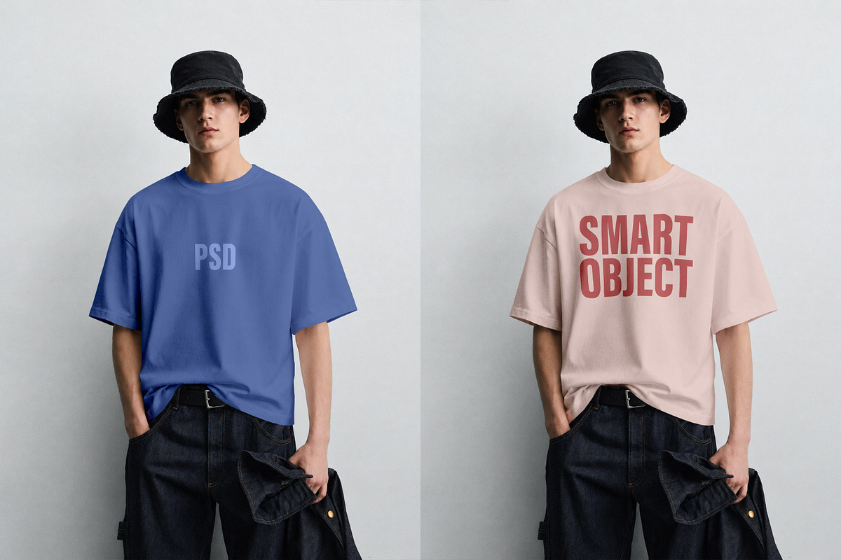T-Shirt Mockup PSD - Male Model, a Shirt Mockup by Rymden_Fl (Photo 3 of 7)