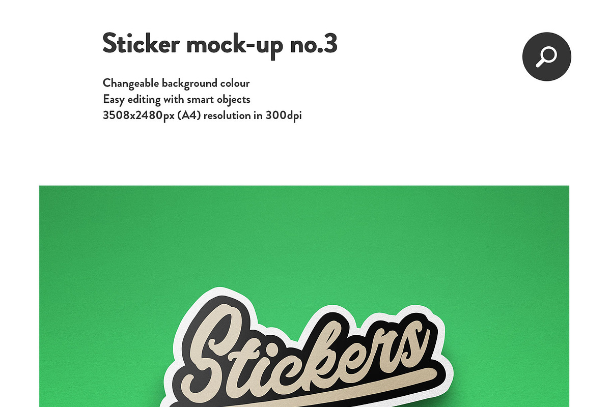 8 Sticker & logo mock bundle, a Product Mockup by PrintPixel (Photo 5 of 10)