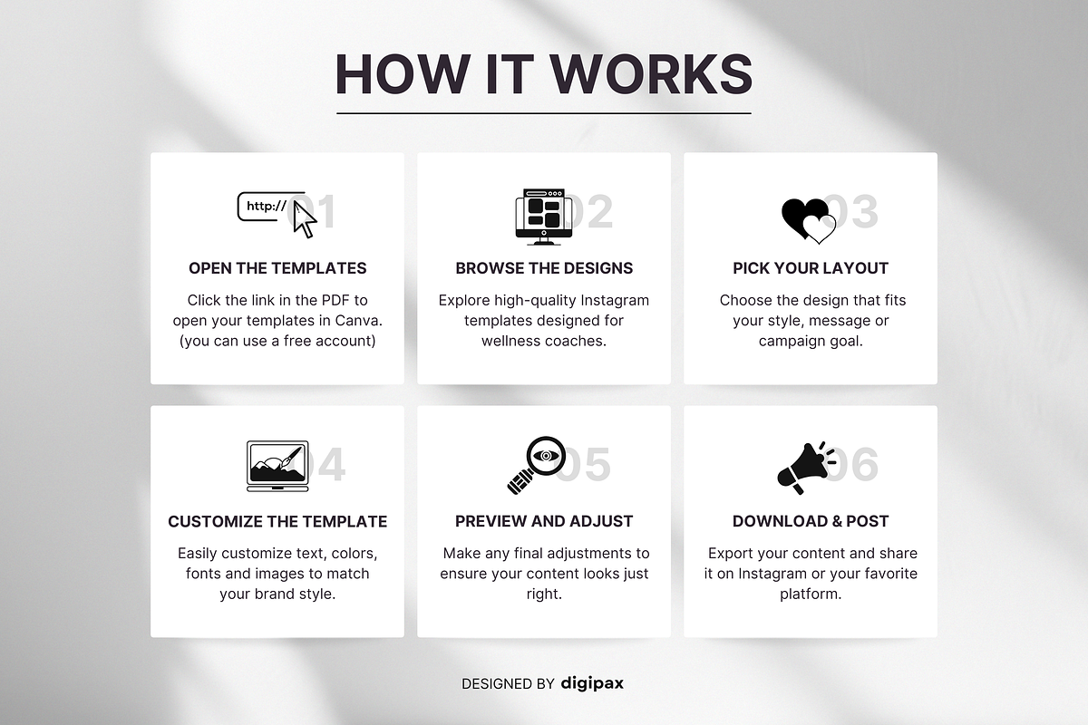 Wellness Instagram Templates Bundle, a Social Media Template by DigiPax (Photo 10 of 12)