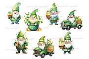 St.Patricks Day Gnome PNG Set, a Seasonal Illustration by GlamArtZhanna (Thumbnail 4 of 6)
