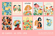 Women are Flowers. Vector collection, a Person Illustration by Nadia Grapes (Thumbnail 4 of 7)