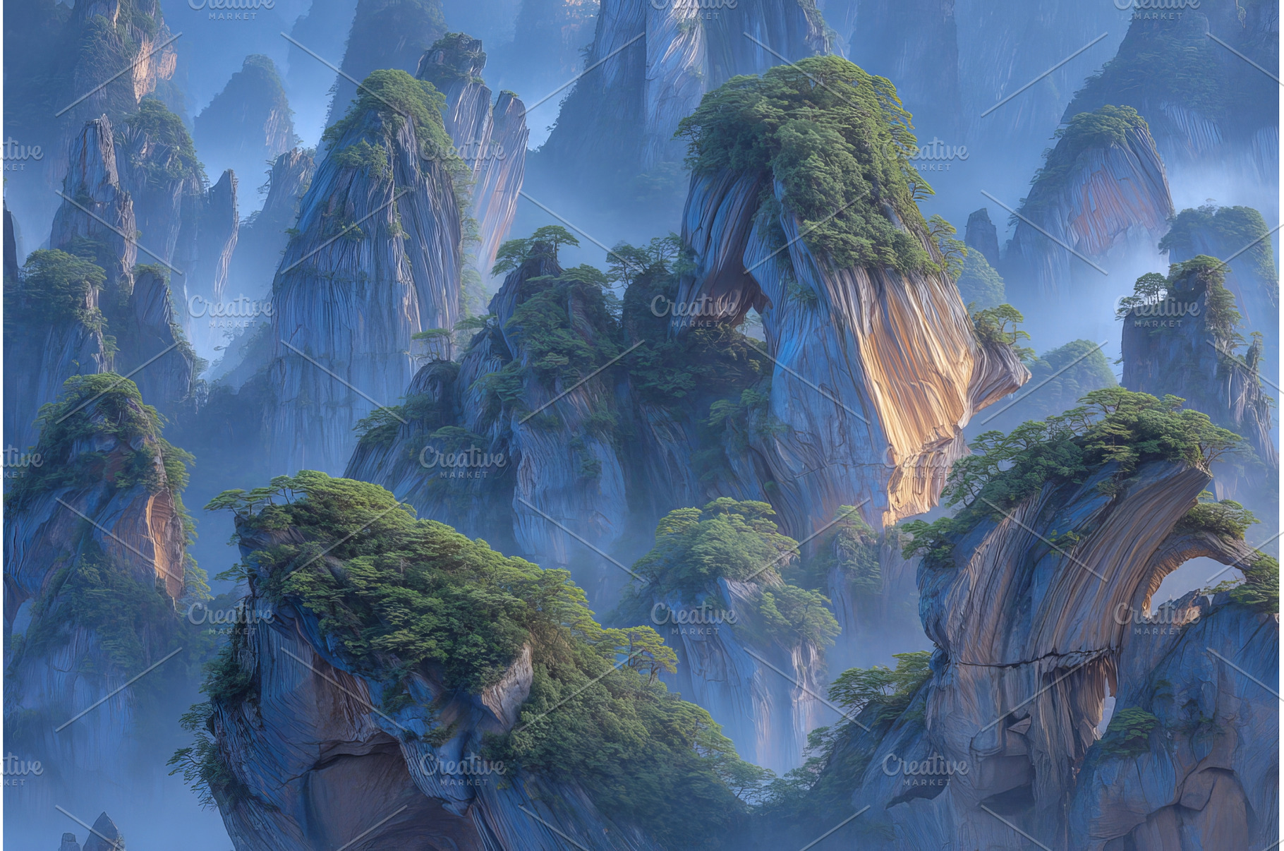 The landscape of Zhangjiajie is, a Nature Photo by ZinetroN