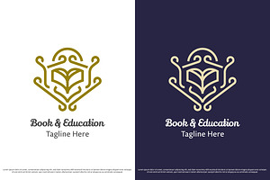 Book Education Philosophy Logo Icon, a Branding & Logo Template by Morvana Crew