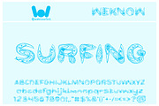 water and gasoline font, a Font by weknow (Thumbnail 2 of 5)