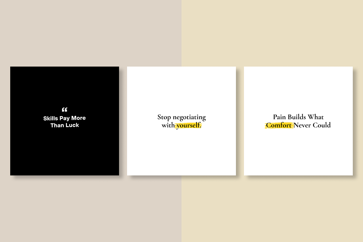 50 INSPIRING INSTAGRAM QUOTES, a Social Media Template by RB Boutique (Photo 6 of 10)