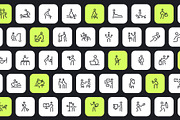 300 Fitness Icons, an Outline Icon by Prosymbols (Thumbnail 6 of 9)