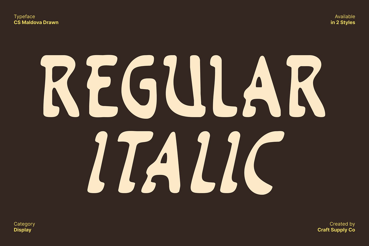 CS Maldova Drawn, a Sans Serif Font by Craft Supply Co. (Photo 3 of 8)