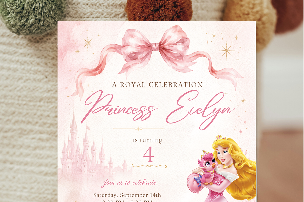 Princess birthday invitation, an Invitation Template by heynomi (Photo 5 of 19)