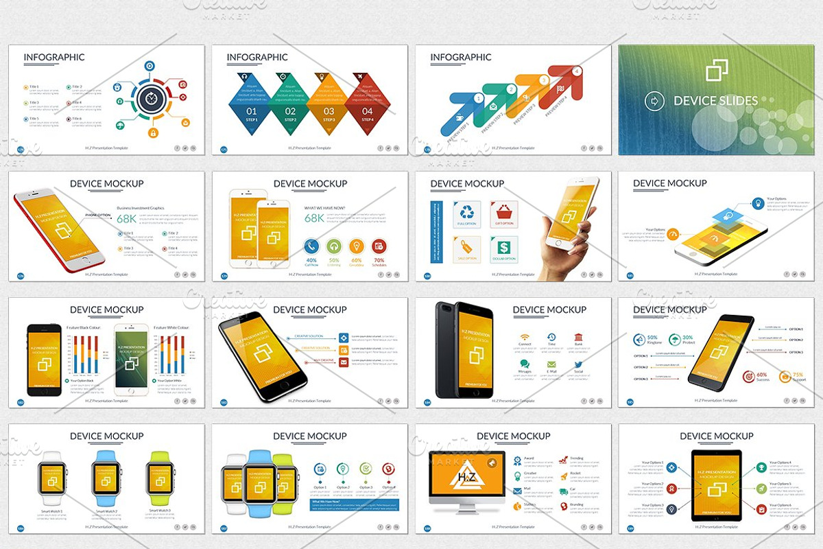 HZ Keynote Presentation Template, a Presentation Template by UniqueStudio (Photo 9 of 11)