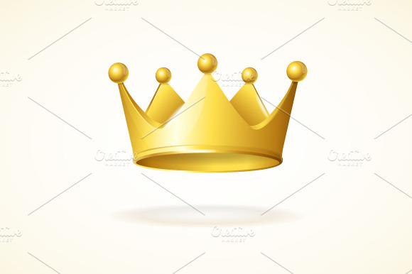 Vector. Set of royal crowns preview 3