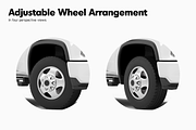 Pickup Truck Mockup 2 Service Body, a Product Mockup by Mockupix (Thumbnail 4 of 12)