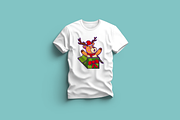 Cute Deer In Gift Box Cartoon, an Animal Illustration by Artstorystudio (Thumbnail 3 of 3)