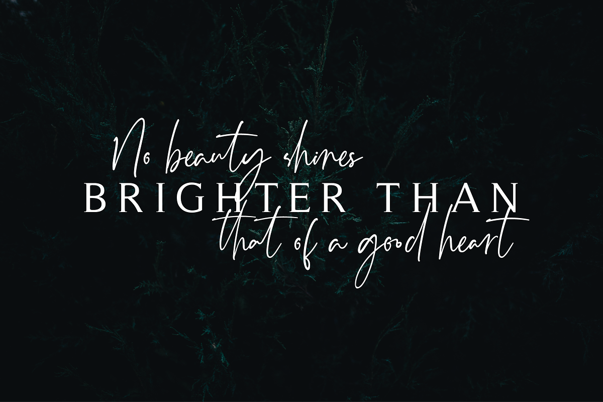 Monatta - Luxury Signature Font preview 2
