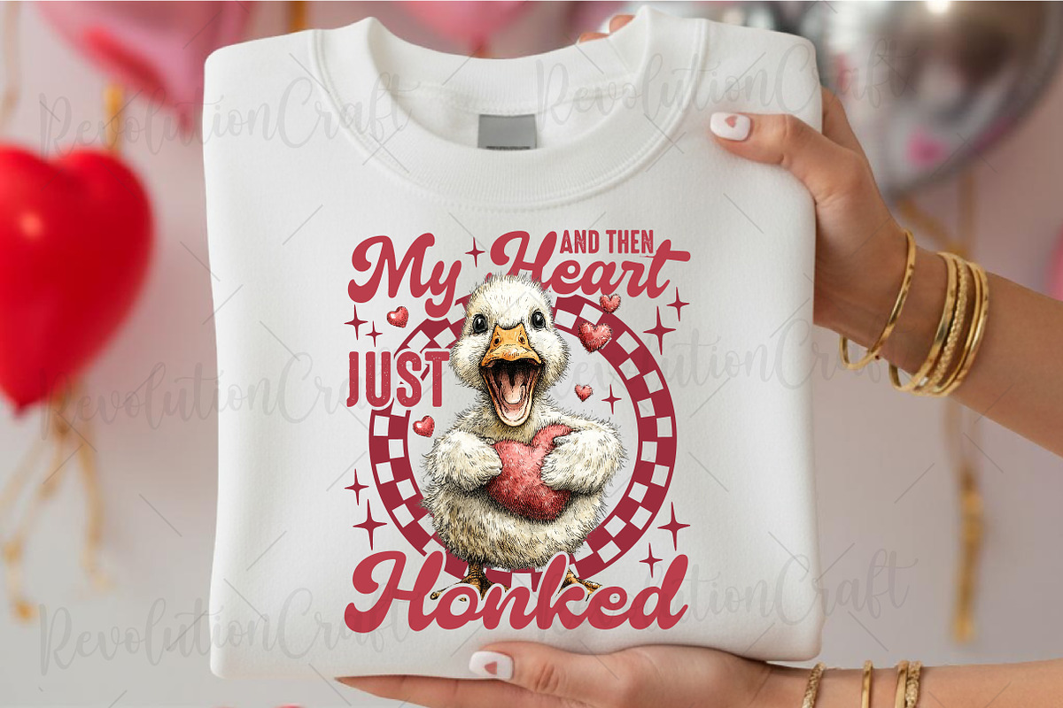 Funny Valentine's Day Goose Png, an Illustration by OK Design (Photo 6 of 6)