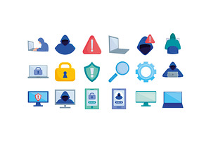 Digital Protection Illustration Set, an Object Illustration by studiogstock