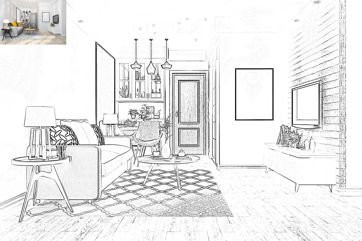 Architecture Line Art, an Action Add-On by MRI STUDIO (Photo 4 of 9)