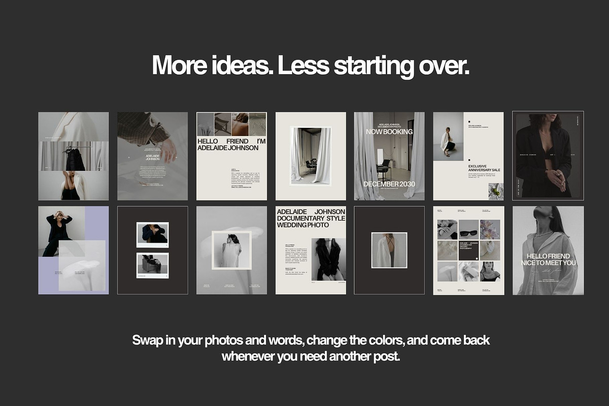 30 Editorial Canva Post Templates, a Marketing Template by With Faith & Love (Photo 4 of 8)