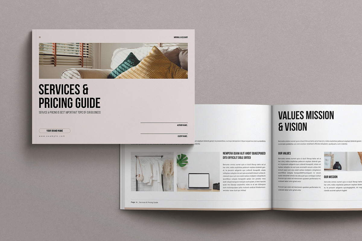Services & Pricing Guide Landscape, a Magazine Template by MassiveCreator (Photo 1 of 8)