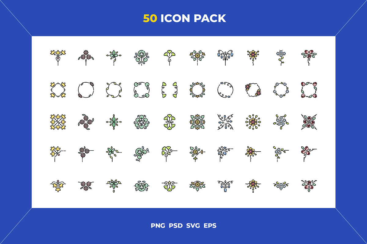 Floral design icons, an Outline Icon by Wencory (Photo 1 of 2)