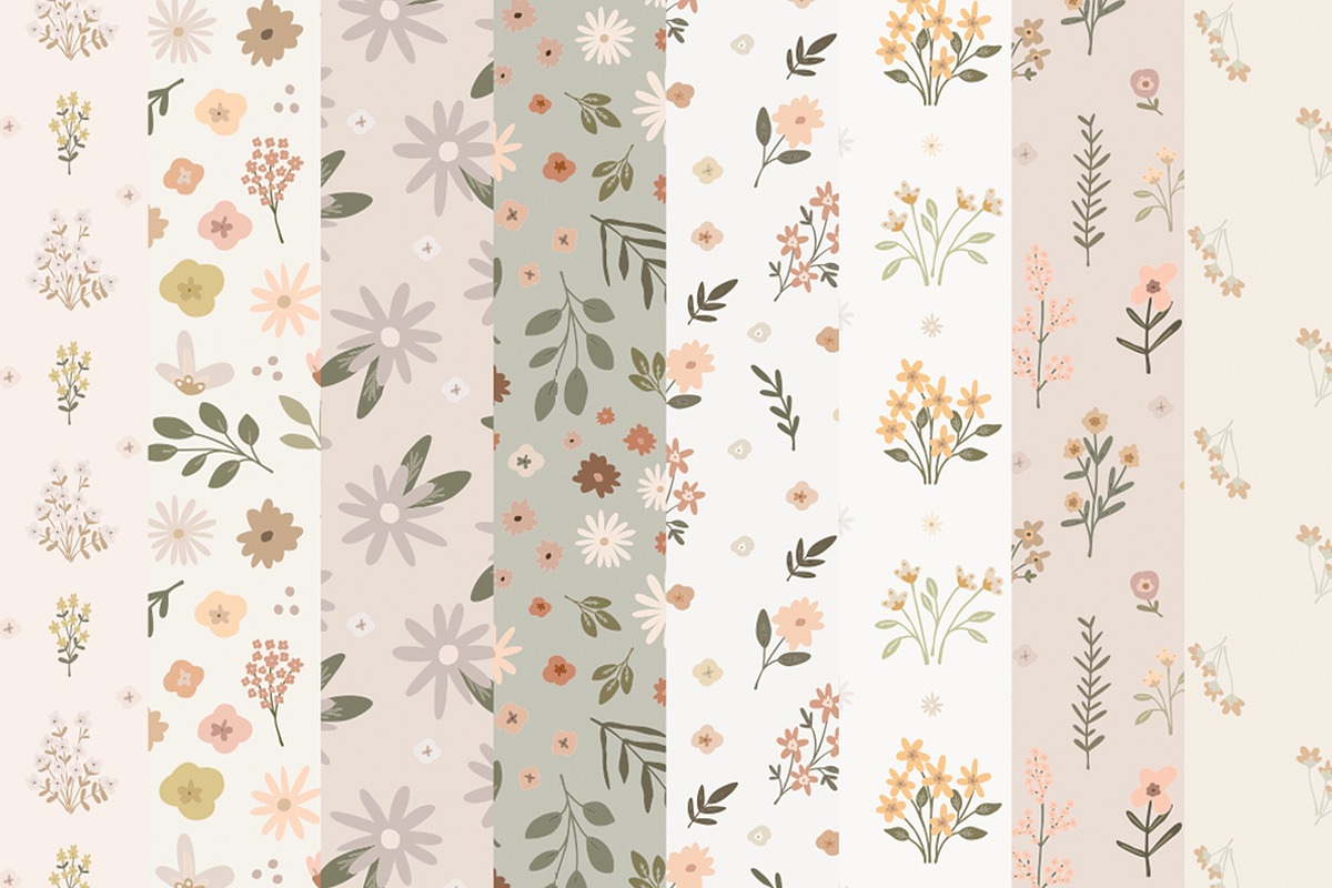 Annabella Seamless Patterns, a Pattern Graphic by Emilie Cliche (Photo 8 of 9)